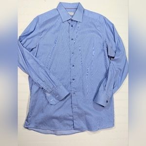 Eton Blue Striped Dress Shirt